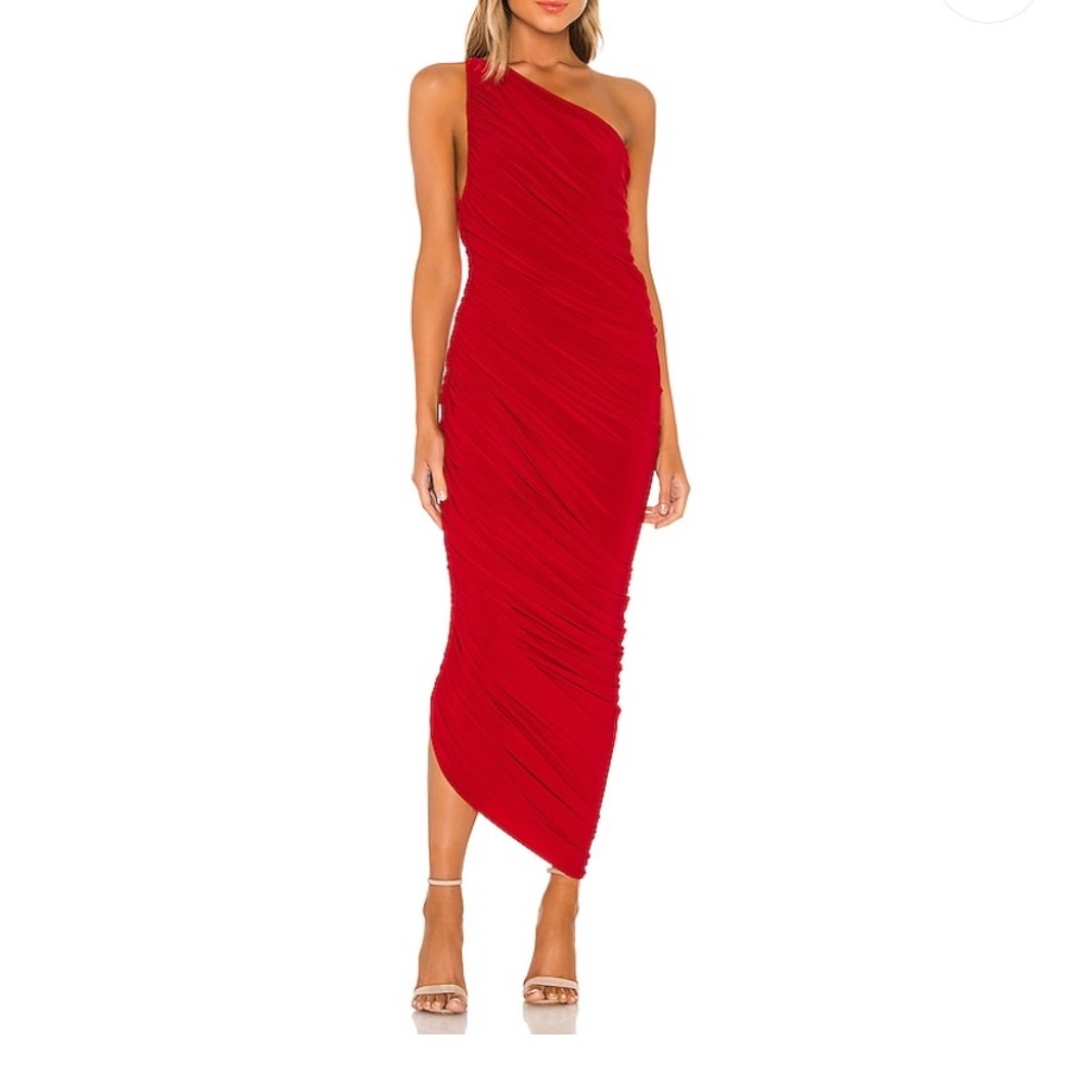 Norma Kamali Dianna Gown in Red